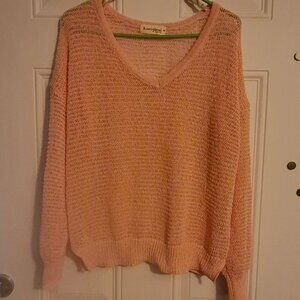 Loose knit sweater. B Original. Pink. Med.